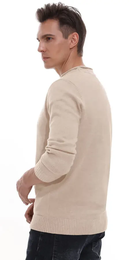 GIRUNS Men's Crewneck Sweater Soft Casual Sweaters for Men Classic Pullover Sweaters with Ribbing Edge- - 3