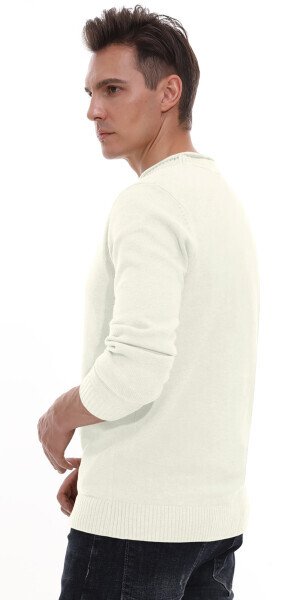 GIRUNS Men's Crewneck Sweater Soft Casual Sweaters for Men Classic Pullover Sweaters with Ribbing Edge- - 3