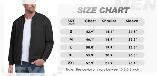 GIRUNS Men's Casual Varsity Jacket Vintage Suede Bomber Jackets Lightweight Outerwear Coat Brown L - 4