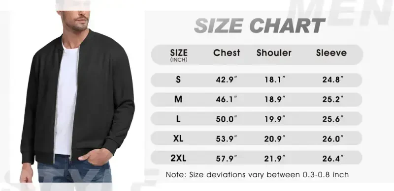 GIRUNS Men's Casual Varsity Jacket Vintage Suede Bomber Jackets Lightweight Outerwear Coat Brown L - 4