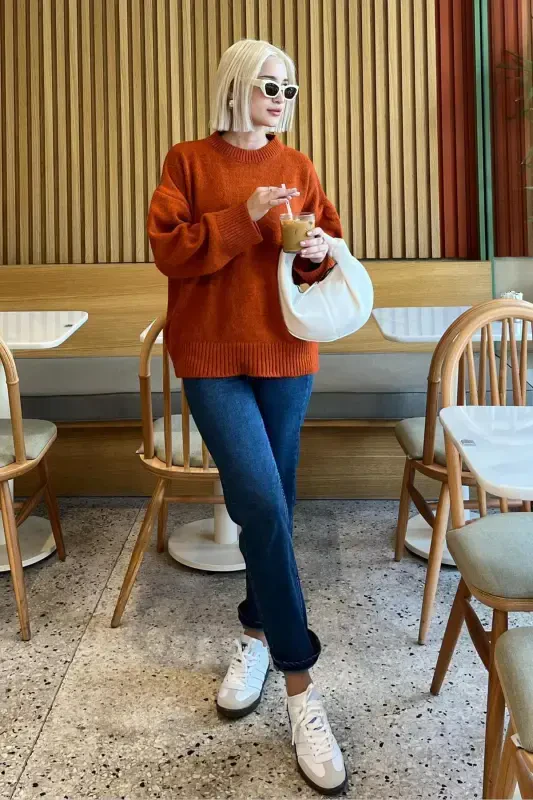 G'ishtbop Velosiped Yoqali Katta Triko Ko'ylagi MG1972-G'ishtbop - 5