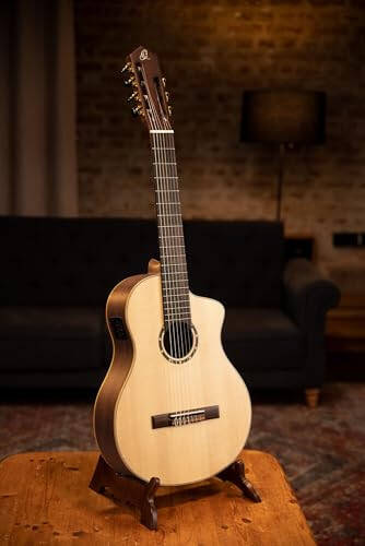 Гитара классическая Ortega Guitars Family Series Pro 7-String Solid Top Acoustic-Electric Nylon с сумкой, правая, полноразмерная (RCE133-7) - 2