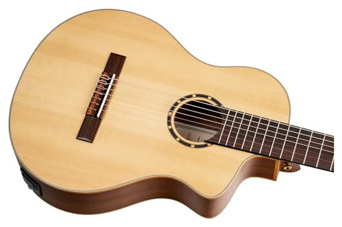 Гитара классическая Ortega Guitars Family Series Pro 7-String Solid Top Acoustic-Electric Nylon с сумкой, правая, полноразмерная (RCE133-7) - 6