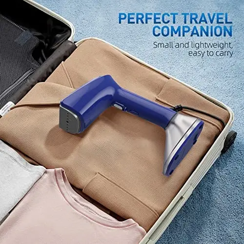 Steamer for Clothes - 1800W Powerful Steam, 2 Modes for Wet and Dry Ironing, 20-Second Fast Heat-up,Detachable Water Tank with Heat-Resistant Gloves -Removing Wrinkles.Only for 120V Countries.Blue - 6
