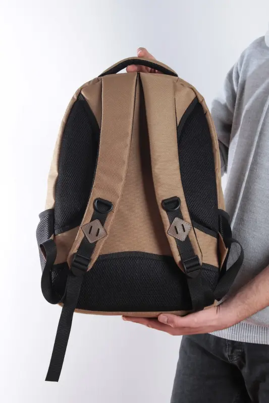 Gk19 Unisex Maktab Ryukzaki Talaba Kundalik Sayohat Ta'til Sport Piyoda Sayohat Sayohat Sayr Qilish Lager Kundalik Cam-CAMEL - 4