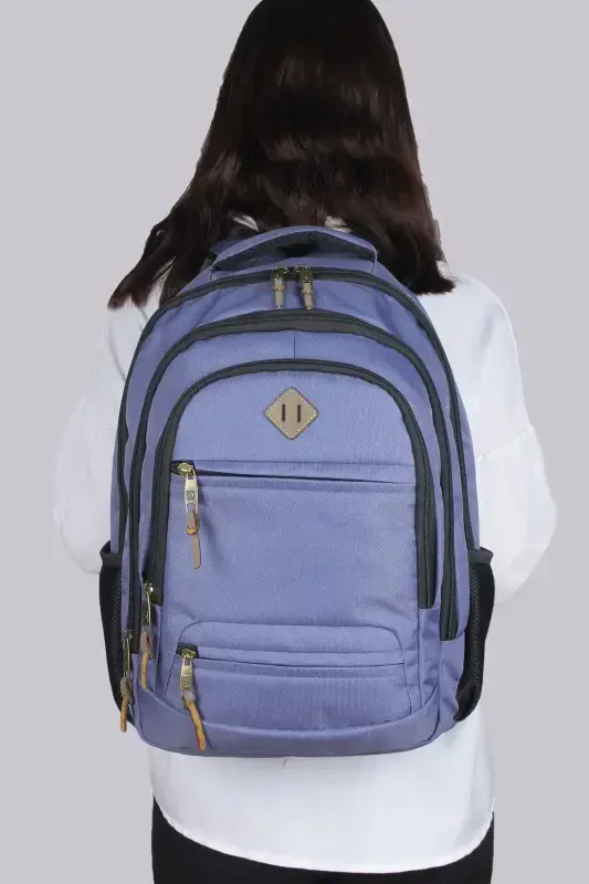 Gk19 Unisex Maktab Ryukzaki Talaba Kundalik Sayohat Ta'til Sport Yugurish Sayohat Sayohat Gezi Kamp Kundalik Ind-INDIGO - 4