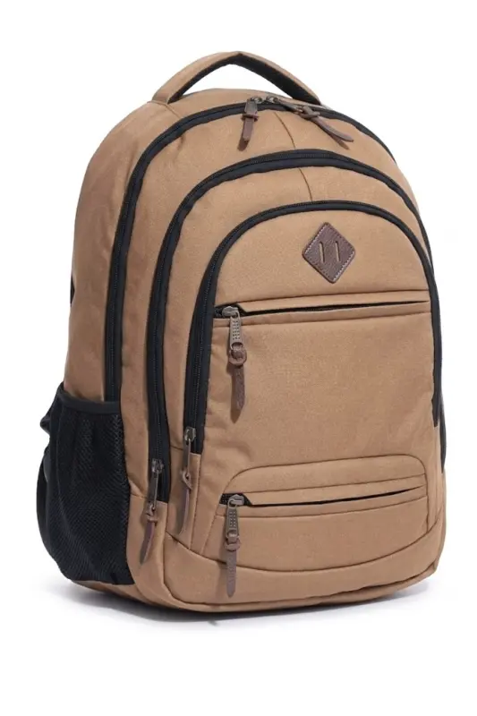 Gk19 Unisex Okul Sırt Çantası Öğrenci Günlük Seyahat Tatil Spor Yürüyüş Seyahat Gezi Kamp Günlük Cam - CAMEL - 3