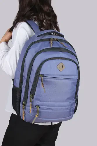 Gk19 Unisex Okul Sırt Çantası Öğrenci Günlük Seyahat Tatil Spor Yürüyüş Seyahat Gezi Kamp Günlük Ind-İNDİGO - MODAZONE (1)