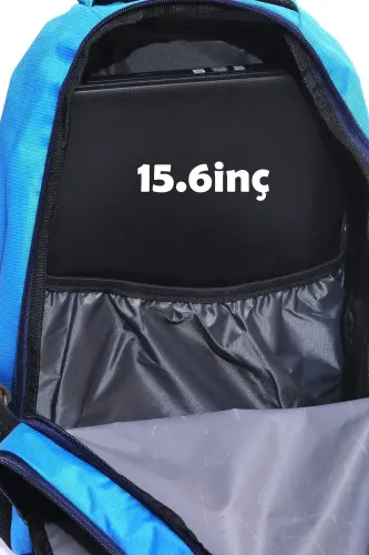 Gk19 Unisex Okul Sırt Çantası Öğrenci Günlük Seyahat Tatil Spor Yürüyüş Seyahat Gezi Kamp Günlük Mav - MAVİ - 6
