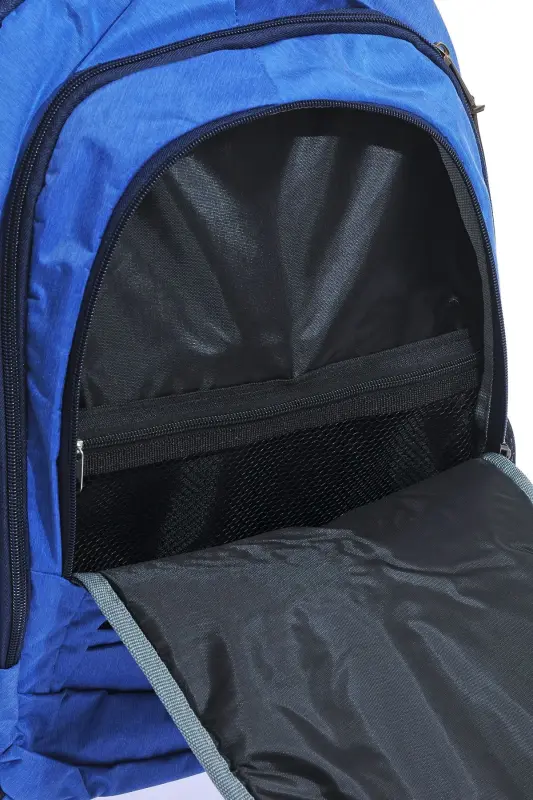 GK19 UNISEX SCHOOL BACKPACK STUDENT DAILY TRAVEL HOLIDAY SPORT HIKING TRAVEL TRIP CAMP DAILY SAK-SAKS BLUE - 4