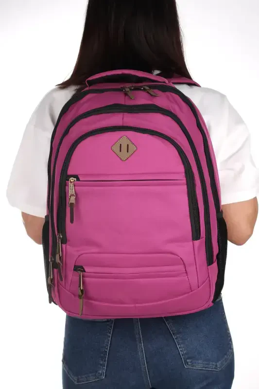 Gk19 Unisex School Backpack Student Daily Travel Holiday Sports Hiking Travel Trip Camping Daily Lil-LILAC - FIYAKA