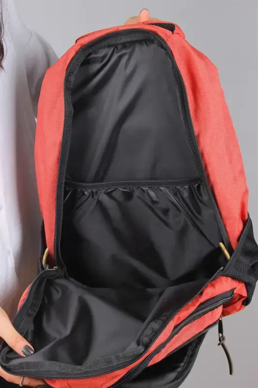 Gk19 Unisex School Backpack Student Daily Travel Holiday Sports Hiking Travel Trip Camping Daily Som-SALMON - 6