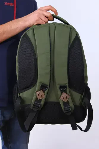 GK19 UNISEX SCHOOL BACKPACK STUDENT DAILY TRAVEL HOLIDAY SPORTS HIKING TRIP TRAVEL CAMP DAILY GRE-GREEN - 3