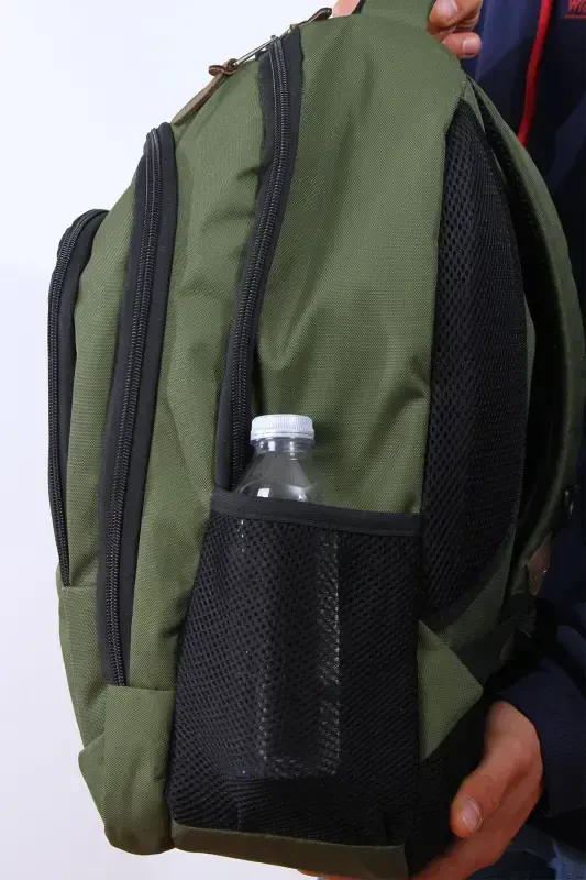 GK19 UNISEX SCHOOL BACKPACK STUDENT DAILY TRAVEL HOLIDAY SPORTS HIKING TRIP TRAVEL CAMP DAILY GRE-GREEN - 5