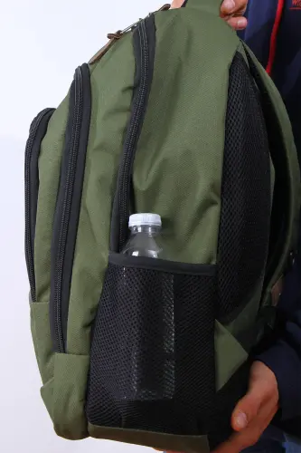 GK19 UNISEX SCHOOL BACKPACK STUDENT DAILY TRAVEL HOLIDAY SPORTS HIKING TRIP TRAVEL CAMP DAILY GRN-GREEN - 5