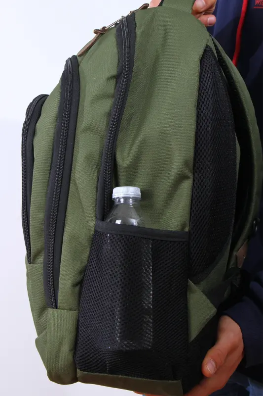 GK19 UNISEX SCHOOL BACKPACK STUDENT DAILY TRAVEL HOLIDAY SPORTS HIKING TRIP TRAVEL CAMP DAILY GRN-GREEN - 5