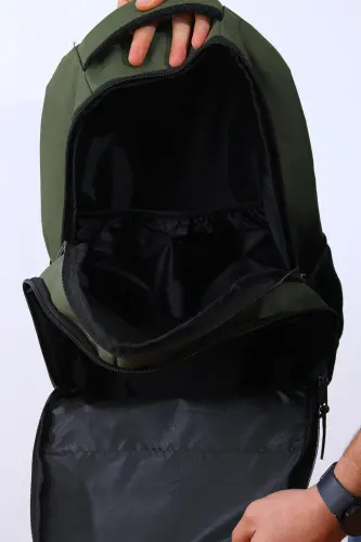 GK19 UNISEX SCHOOL BACKPACK STUDENT DAILY TRAVEL HOLIDAY SPORTS HIKING TRIP TRAVEL CAMP DAILY GRN-GREEN - 6