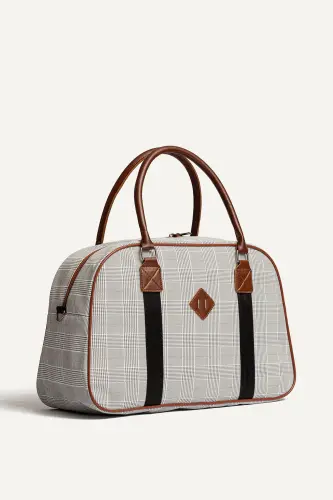 Gk25 Classic Travel Suitcase Sports Hospital Bag Hand and Shoulder Maternity Bag Cabin Size Hostess Suitcase-GRAY 