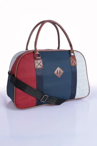Gk25 Classic Travel Suitcase Sports Hospital Bag Hand and Shoulder Maternity Bag Cabin Size Stewardess Suitcase-NAVY BLUE 