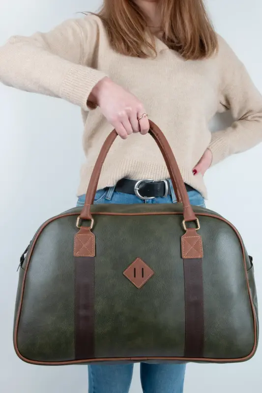 Gk25 Classic Travel Suitcase Sports Hospital Bag Hand And Shoulder Mother-Baby Bag Cabin Size Flight Attendant Suitcase-SILKROAD GREEN - BY HAKAN