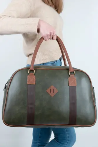 Gk25 Classic Travel Suitcase Sports Hospital Bag Hand And Shoulder Mother-Baby Bag Cabin Size Flight Attendant Suitcase-SILKROAD GREEN - 3