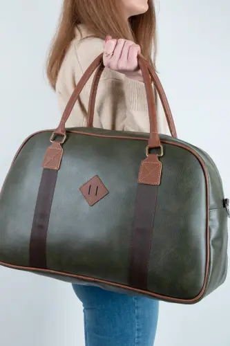 Gk25 Classic Travel Suitcase Sports Hospital Bag Hand And Shoulder Mother-Baby Bag Cabin Size Flight Attendant Suitcase-SILKROAD GREEN - 5