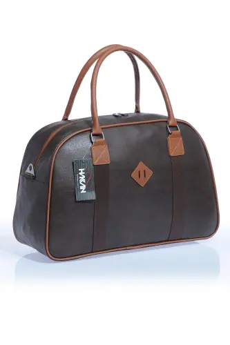 Gk25 Classic Travel Suitcase Sports Hospital Bag Hand and Shoulder Mother Baby Bag Cabin Size Hostess Suitcase-BROWN 