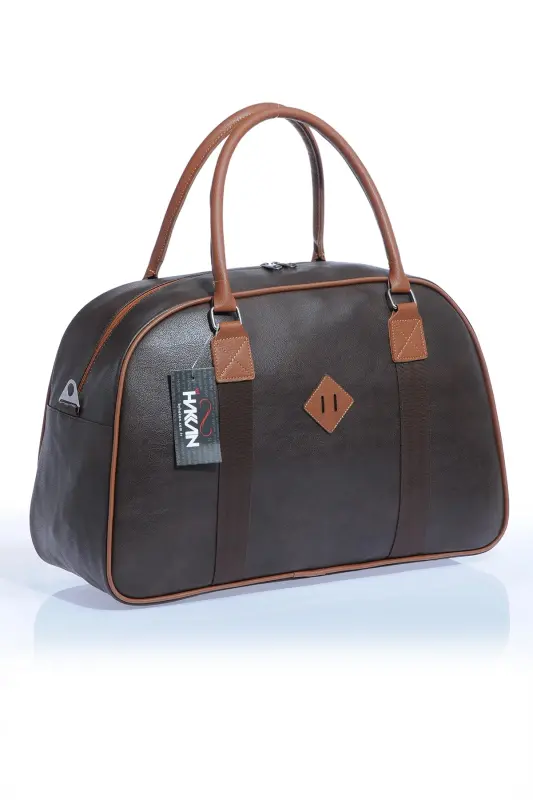 Gk25 Classic Travel Suitcase Sports Hospital Bag Hand and Shoulder Mother Baby Bag Cabin Size Hostess Suitcase-BROWN - BY HAKAN