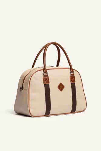 Gk25 Classic Travel Suitcase Sports Hospital Bag Hand And Shoulder Mother-Baby Bag Cabin Size Hostess Suitcase-STRAW MINK 