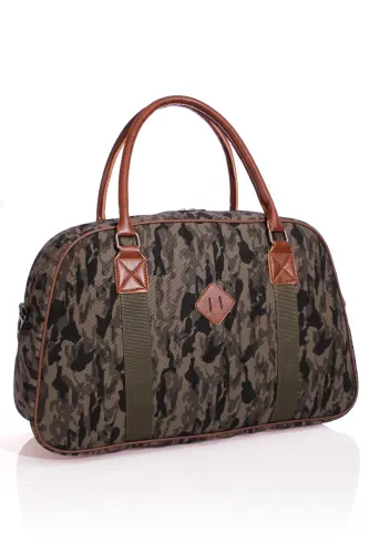 GK25 classic travel suitcase sports hospital bag hand and shoulder mother-baby bag cabin size stewardess suitcase-CAMOUFLAGE KHAKI - BY HAKAN (1)