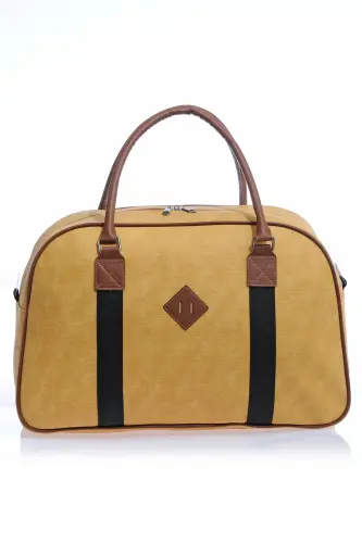 Gk25 Classic Travel Suitcase Sports Hospital Bag Hand And Shoulder Mother-Baby Bag Cabin Size Stewardess Suitcase-MUSTARD - BY HAKAN (1)