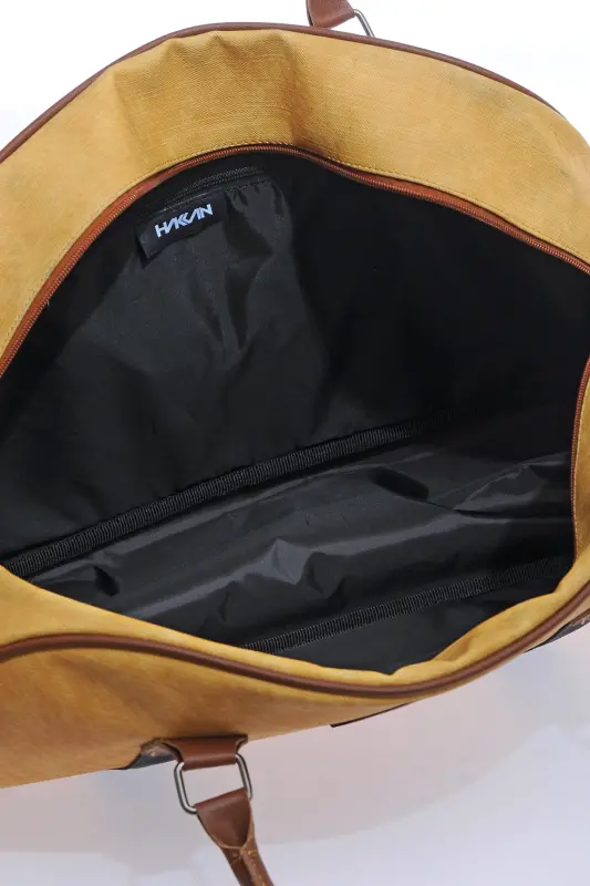 Gk25 Classic Travel Suitcase Sports Hospital Bag Hand And Shoulder Mother-Baby Bag Cabin Size Stewardess Suitcase-MUSTARD - 4