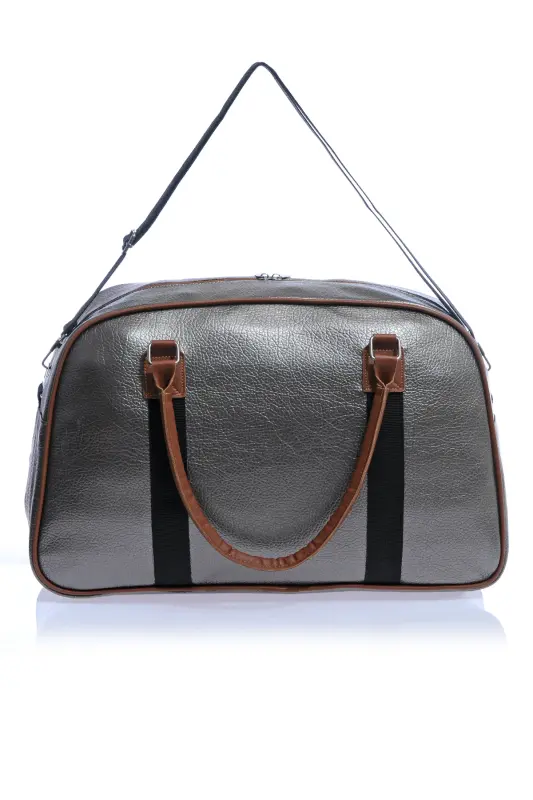 Gk25 Klasik Seyahat Valizi Spor Hastane Çantası El Ve Omuz Annebebek Çantası Kabin Boy Hostes Valiz-ANTRESİT - 3