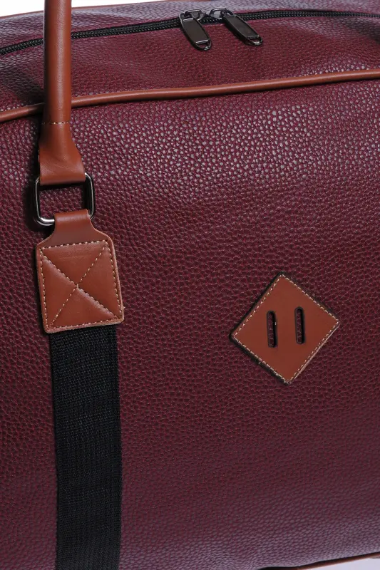 Gk25 Klasik Seyahat Valizi Spor Hastane Çantası El Ve Omuz Annebebek Çantası Kabin Boy Hostes Valiz-BORDO - 4