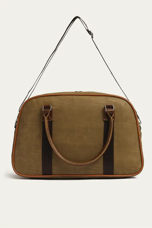 Gk25 Klasik Seyahat Valizi Spor Hastane Çantası El Ve Omuz Annebebek Çantası Kabin Boy Hostes Valiz-HAKİ - 2