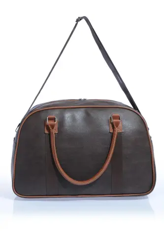 Gk25 Klasik Seyahat Valizi Spor Hastane Çantası El Ve Omuz Annebebek Çantası Kabin Boy Hostes Valiz-KAHVERENGİ - 3