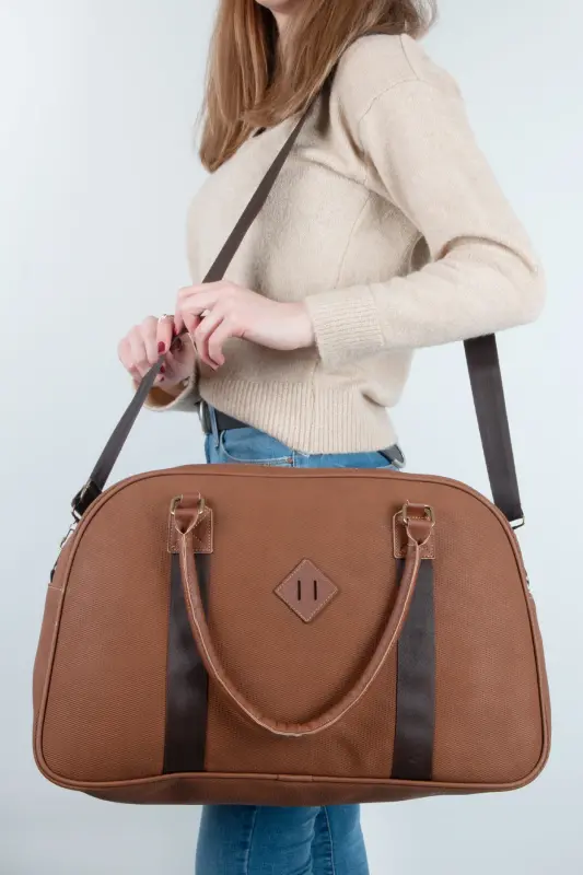 Gk25 Klasik Seyahat Valizi Spor Hastane Çantası El Ve Omuz Annebebek Çantası Kabin Boy Hostes Valiz-PETEK - 2