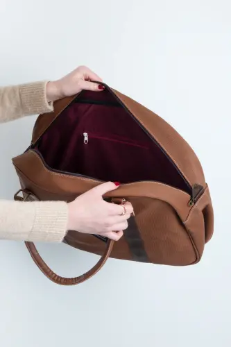 Gk25 Klasik Seyahat Valizi Spor Hastane Çantası El Ve Omuz Annebebek Çantası Kabin Boy Hostes Valiz-PETEK - 5