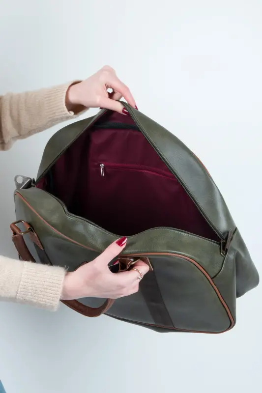 Gk25 Klassik Sayohat Chamadani Sport Kasalxona Sumkasi Qo'l Va Yelkali Onalik Sumkasi Kabin O'lchamli Styuardessa Chamadani-IPAK YO'L Yashil - 4