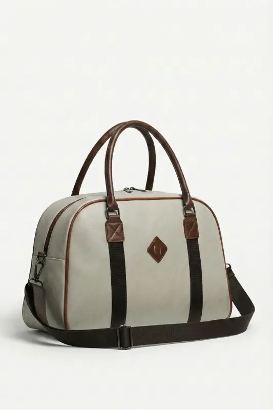 Gk25 Unisex Spor Çantası Ve El Valizi Vizon Taba-VİZON TABA - 4