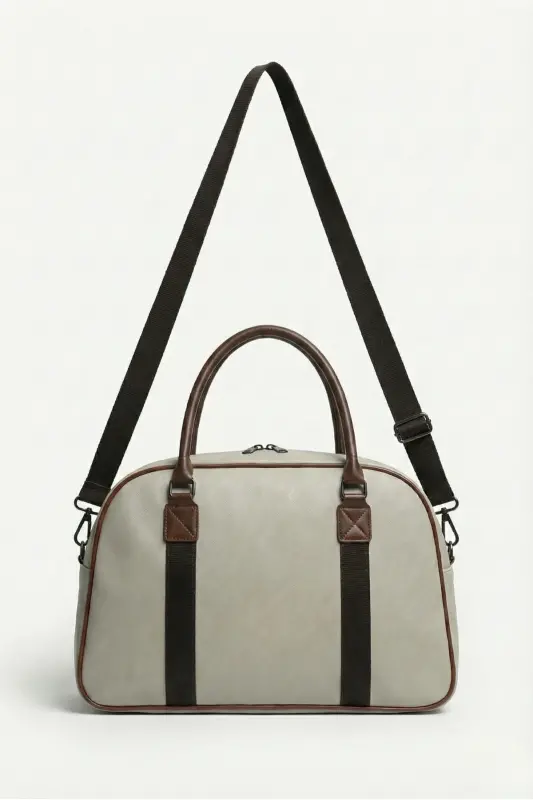 Gk25 Unisex Spor Çantası Ve El Valizi Vizon Taba-VİZON TABA - 5