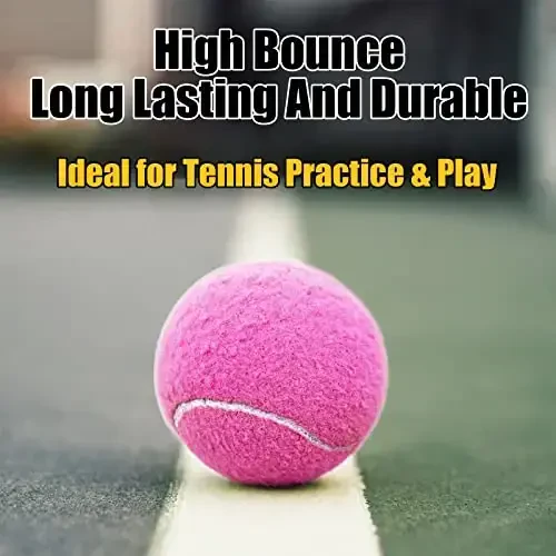 GKK Bardoshli Presslangan Tennis To'plari - 12 dona Sariq Keçe Boshlang'ichlar va Itlar uchun Mashq To'plari - 4