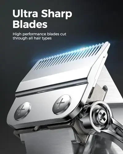 GLAKER Hair Clippers for Men Professional - Cordless Clippers and Trimmers Set, Complete Barber Kit for Hair Trimming & Beard Grooming, Mens Haircutting Kits for Blending & Fade Cuts (Gold) - GLAKER (1)