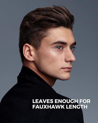 GLAKER Hair Clippers for Men Professional - Cordless Clippers and Trimmers Set, Complete Barber Kit for Hair Trimming & Beard Grooming, Mens Haircutting Kits for Blending & Fade Cuts (Black) - 4