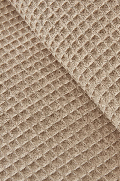 Glam Double Bed Quilted Throw 200x220 Cm Beige - 5