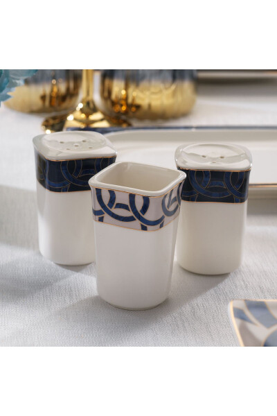 Glamor Blue Line Dinner Set - 60 Pieces - Blue - 4