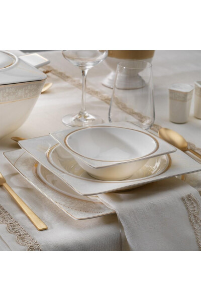 Glamor Elegant Dinner Set 60 Pieces White - 3