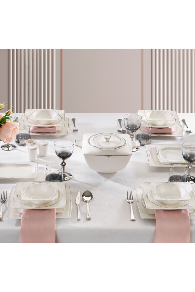 Glamor Nova Dinner Set 60 Pieces Platinum - 1