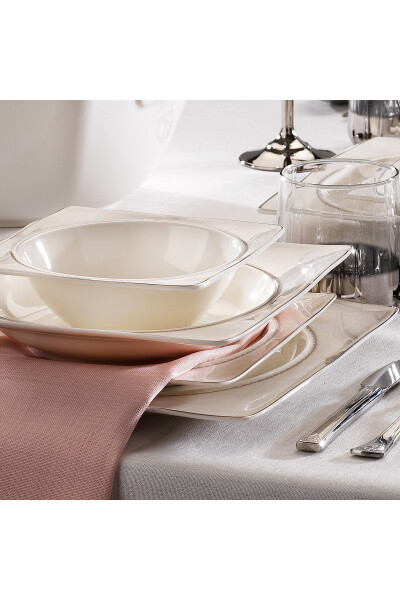 Glamor Nova Dinner Set 60 Pieces Platinum - 10