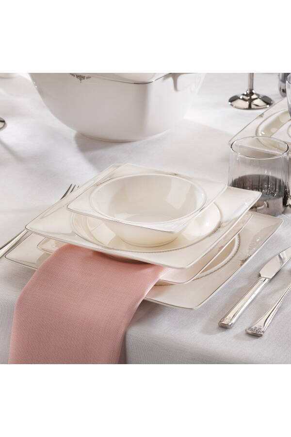 Glamor Nova Dinner Set 60 Pieces Platinum - 11